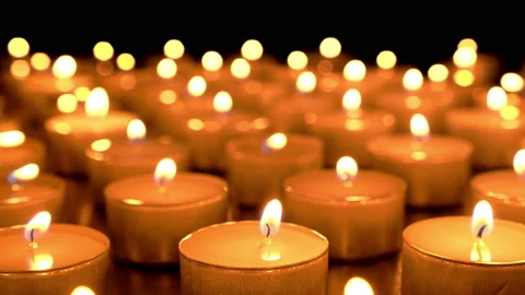 Candles for ceremony Stock Footage 160365194