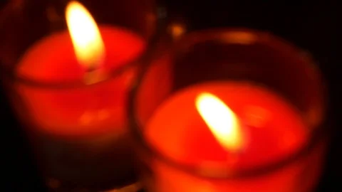 Candles in Chinese temple Video stock 118659511