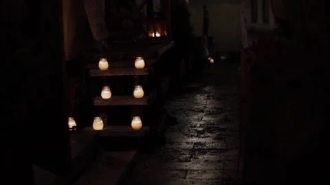 Candles on Christmas time Stock Footage 227608446