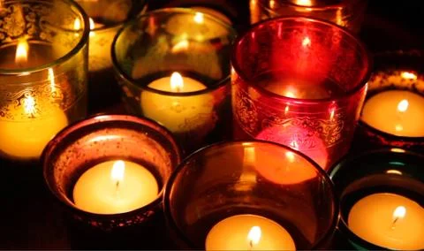 Candles Close up Stock Photos