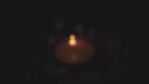 Candles create a cozy atmosphere Stock Footage 169343408
