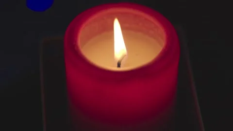 Candles create a cozy atmosphere Stock Footage 169343409