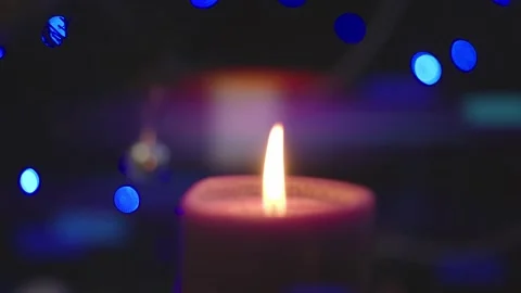 Candles create a cozy atmosphere Stock Footage 169343431
