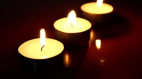 Candles in the dark background Stock Footage 687013