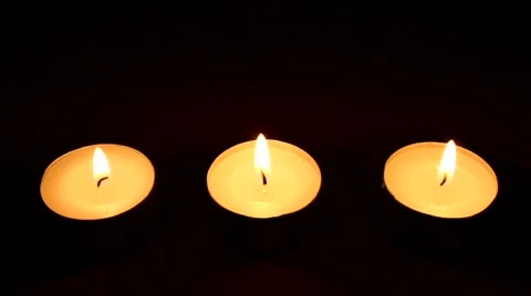 Candles in the dark background Stock Footage 687034