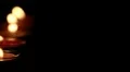 Candles in the dark (close up) - pan HD Footage