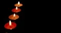 Candles in the dark HD Footage