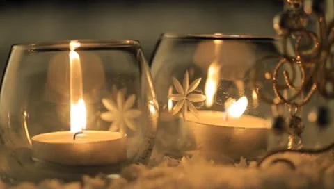 Candles In Dark Stock Footage 8908618