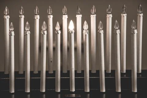 Candles in the dark Stock Photos