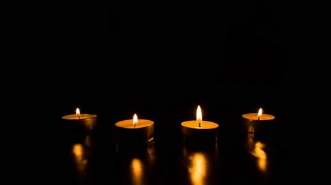 Candles In The Darkness v.1.0  - Timelapse Video stock 64037190