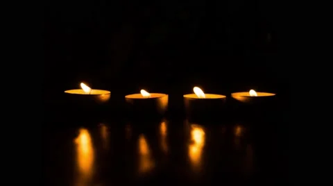 Candles In The Darkness v.1.1  - Timelapse Video stock 64049944