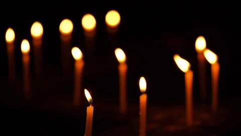 Candles At Diwali Night Stock Footage 116663970