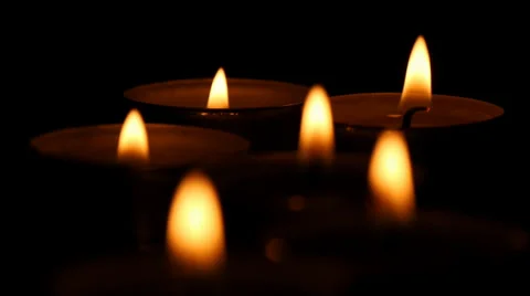 Candles Dying Out Stock Footage 39884295