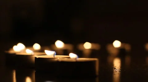 Candles, fire Stock Footage 4765659