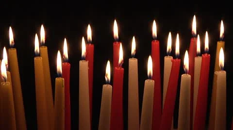 Candles. Video stock 8960937