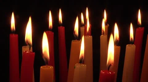 Candles. Stock Footage 8962659