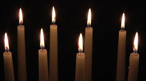 Candles. Video stock 8962757
