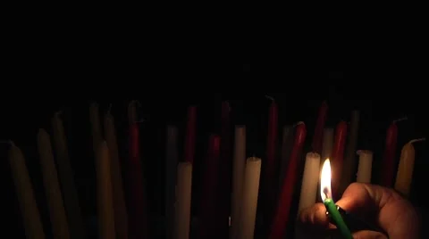 Candles. Video stock 8962927