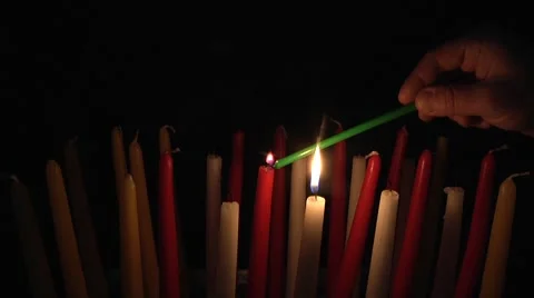 Candles Stock Footage