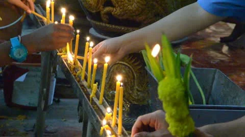 Candles Stock Footage 10809755