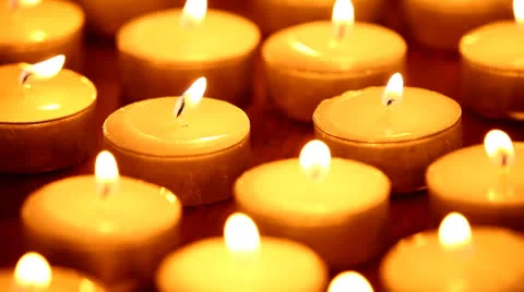 Candles Stock Footage 23796655