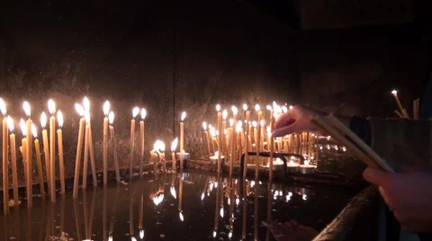 Candles Stock Footage 31028754