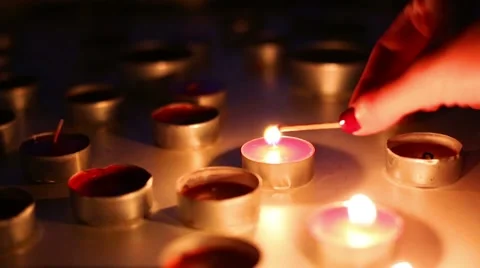 Candles Video stock 42887813