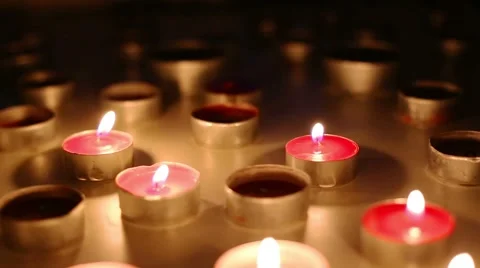 Candles Stock Footage 42913244