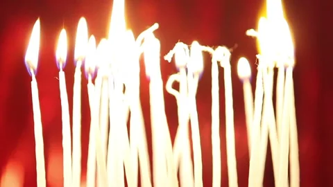 Candles. Video stock 91026792
