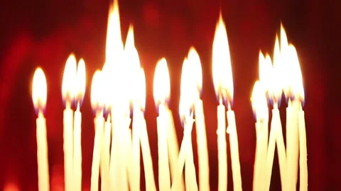 Candles. Video stock 91026854