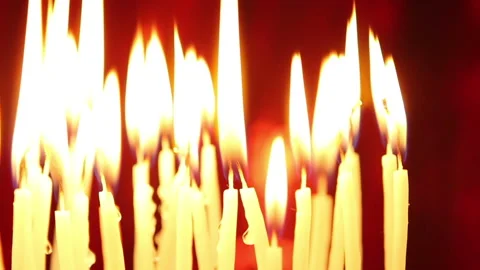 Candles. Video stock 91027200