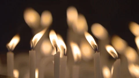 Candles Stock Footage 122443556