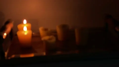 Candles Stock Footage 136868368