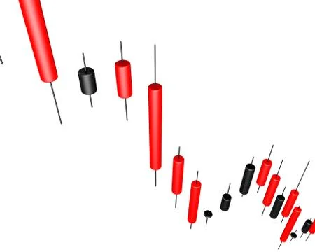 Candles Forex grow up Stock Illustration