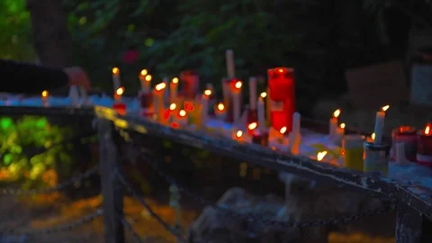 Candles at Harissa Video stock 79019905