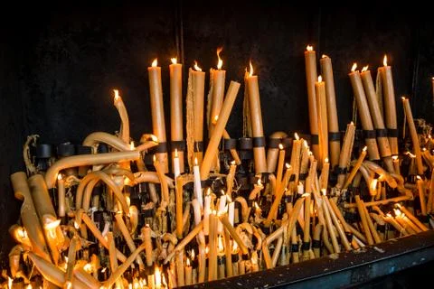 Candles of Hope Stock Photos
