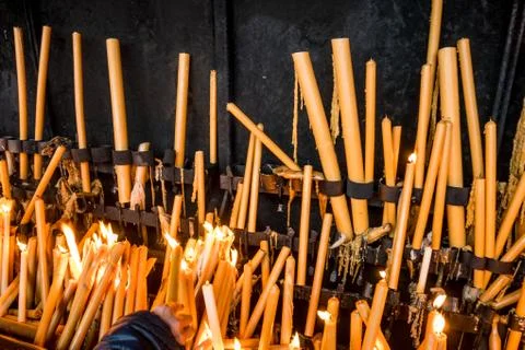 Candles of Hope Stock Photos
