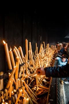Candles of Hope Stock Photos