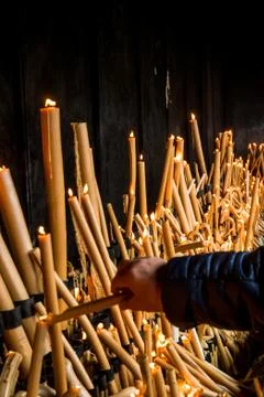 Candles of Hope Stock Photos