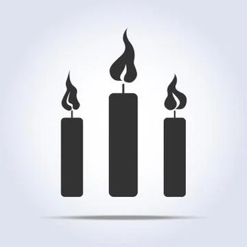 Candles icon Illustrazione stock