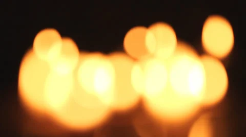 Candles light, black background. Stock Footage 33743156