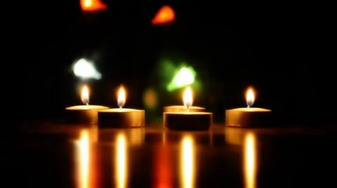 Candles &amp; Lights II Stock Footage 33622548