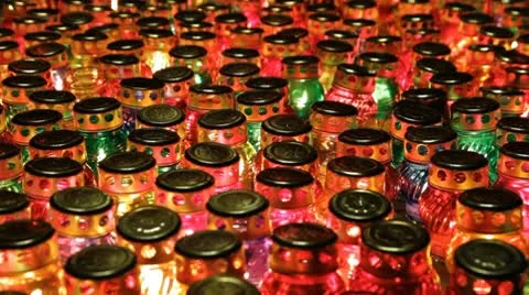 Candles of memory Video stock 9548624