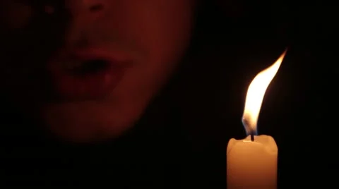Candles Monk Witchcraft Video stock 60372454