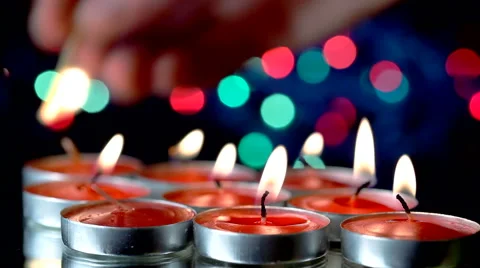 Candles New Year 库存影片 57410897