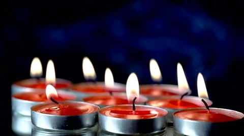 Candles New Year Stock Footage 57411052