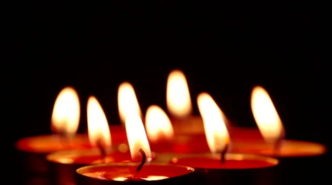Candles New Year Vídeo Stock 57411598