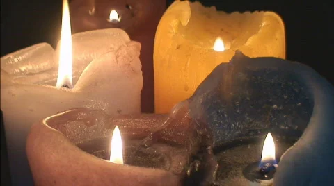 Candles At Night Series 動画素材 374888