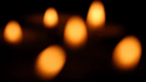 Candles Out of Focus Stock Footage 39887234