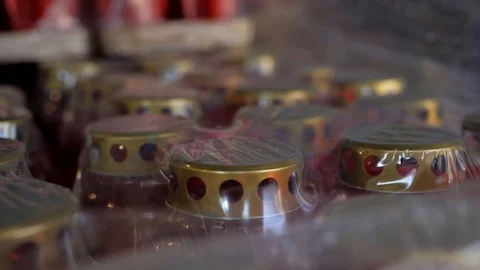 Candles package Stock Footage 126775788